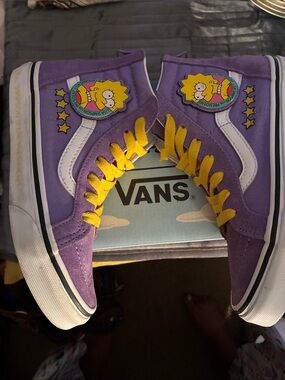 Vans Purple High-Top Lisa Simpson Sneakers